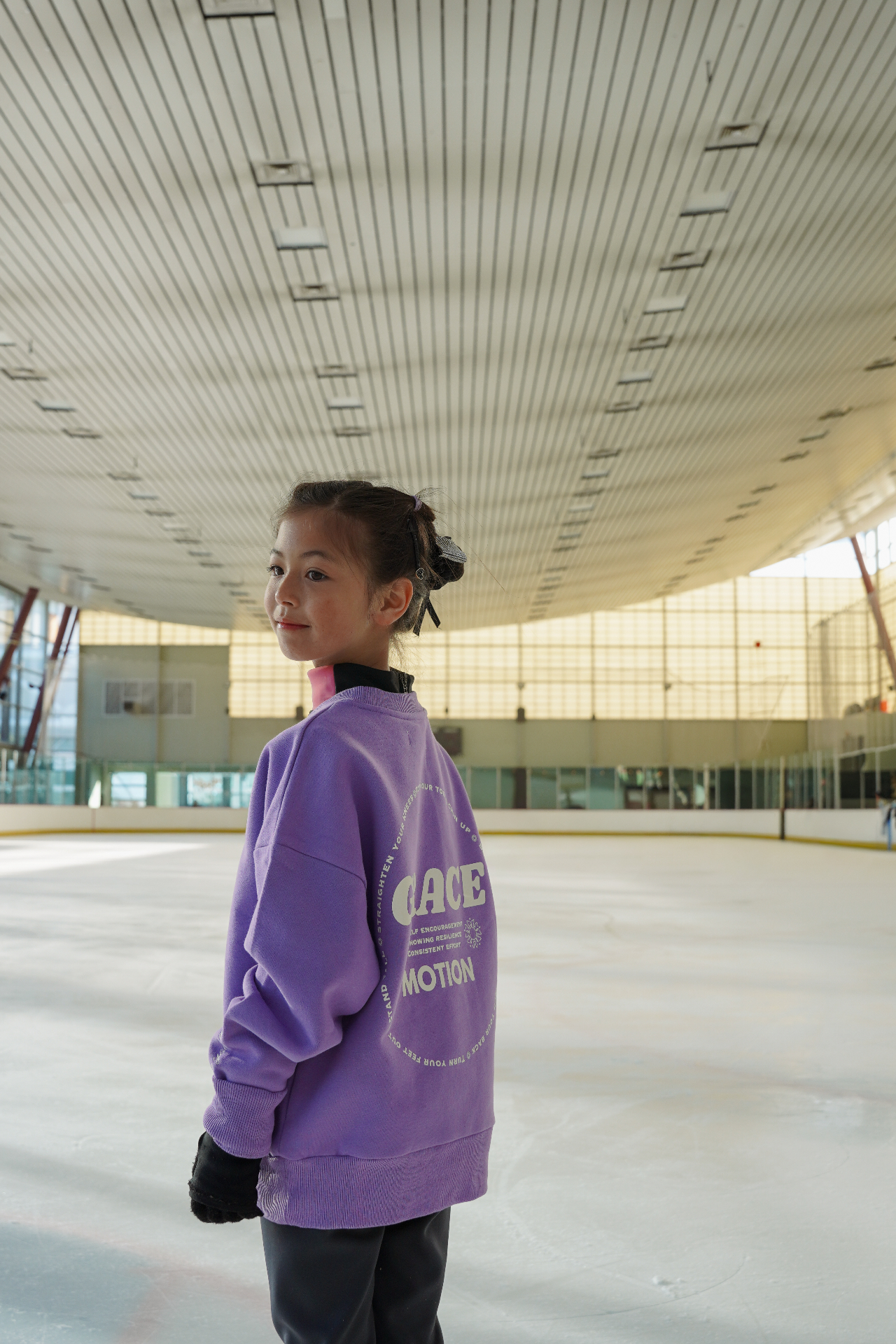Grace In Motion Kids Crewneck - Orchid